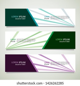 Vector abstract banner design geometric Modern. Web template. can used for landing page, Footer, Header, layout, letterhed