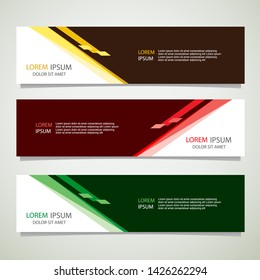 Vector abstract banner design geometric Modern. Web template. can used for landing page, Footer, Header, layout, letterhed