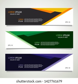 Vector abstract banner design geometric Modern. Web template. can used for landing page, Footer, Header, layout, letterhed