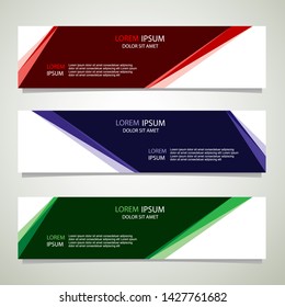 Vector abstract banner design geometric Modern. Web template. can used for landing page, Footer, Header, layout, letterhed