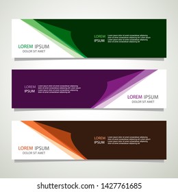 Vector abstract banner design geometric Modern. Web template. can used for landing page, Footer, Header, layout, letterhed