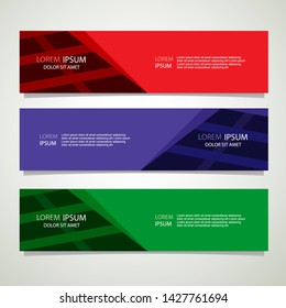 Vector abstract banner design geometric Modern. Web template. can used for landing page, Footer, Header, layout, letterhed