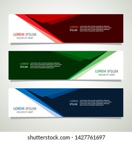 Vector abstract banner design geometric Modern. Web template. can used for landing page, Footer, Header, layout, letterhed