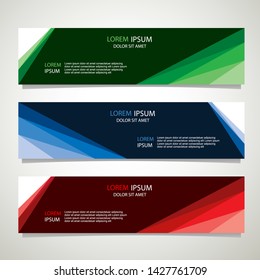 Vector abstract banner design geometric Modern. Web template. can used for landing page, Footer, Header, layout, letterhed