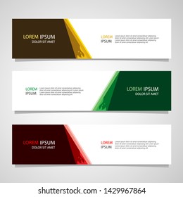 Vector abstract banner design geometric Modern. Web template. can used for landing page, Footer, Header, layout, letterhed