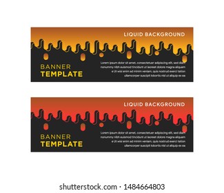 Vector abstract banner design geometric Modern. Web template. can used for landing page, Footer, Header, layout, letterhed. liquid banner with black background 