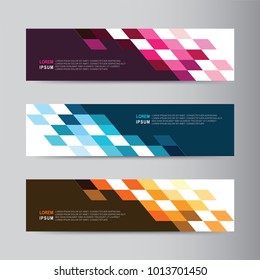 
Vector abstract banner design. modern web template
