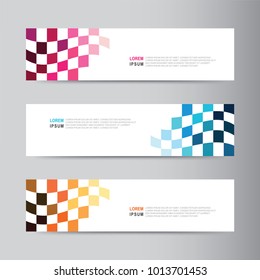
Vector abstract banner design. modern web template