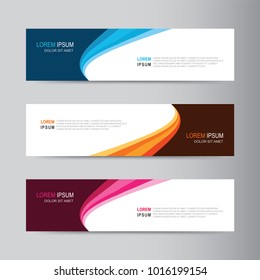 Vector abstract banner design. modern web template