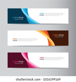 Design de banner abstrato vetor. modelo web moderno