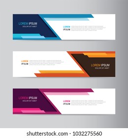 
Vector abstract banner design. modern web template