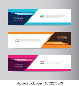 
Vector abstract banner design. modern web template