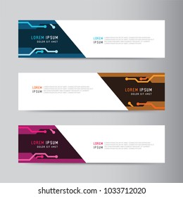 
Vector abstract banner design. modern web template