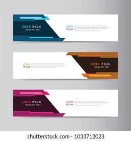 
Vector abstract banner design. modern web template
