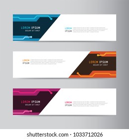 
Vector abstract banner design. modern web template