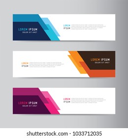 
Vector abstract banner design. modern web template