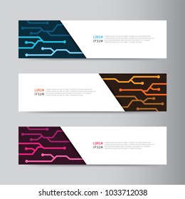 
Vector abstract banner design. modern web template