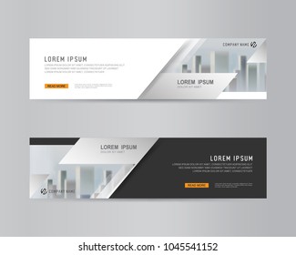 Vector abstract banner design. modern web template