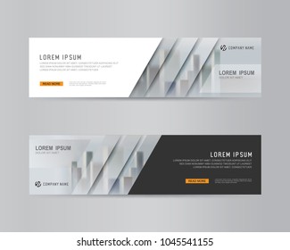Vector abstract banner design. modern web template