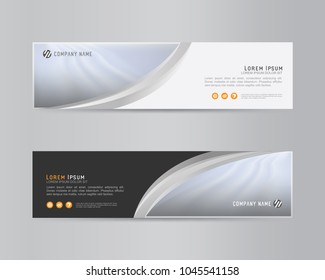 Vector abstract banner design. modern web template