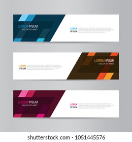 
Vector abstract banner design. modern web template