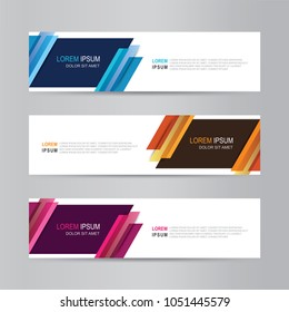 
Vector abstract banner design. modern web template