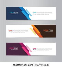 Vector Abstract Banner Design. Modern Web Template