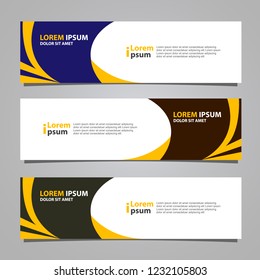 Vector abstract banner design modern .web template