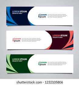 Vector abstract banner design modern .web template