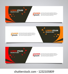 Vector abstract banner design modern .web template