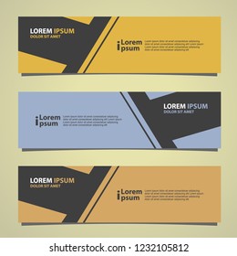 Vector abstract banner design modern .web template