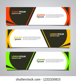 Vector abstract banner design modern .web template