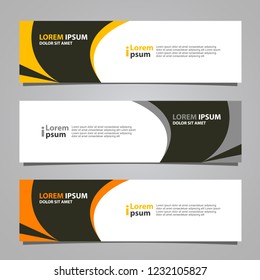 Vector abstract banner design modern .web template