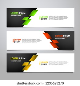 Vector abstract banner design modern .web template