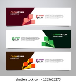 Vector abstract banner design modern .web template