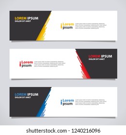 Vector abstract banner design modern .web template