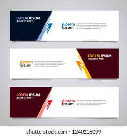 Vector abstract banner design modern .web template