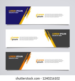 Vector abstract banner design modern .web template