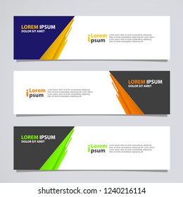 Vector abstract banner design modern .web template