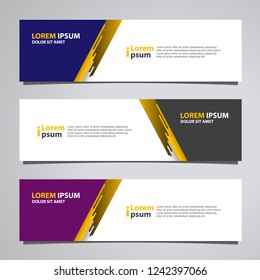 Vector abstract banner design modern .web template