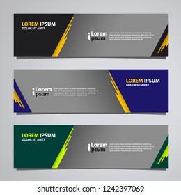 Vector abstract banner design modern .web template