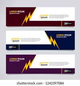 Vector abstract banner design modern .web template