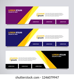Vector abstract banner design modern .web template