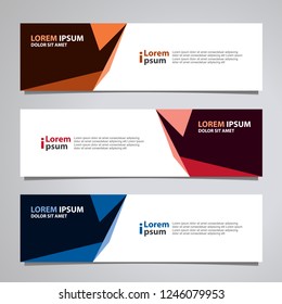 Vector abstract banner design modern .web template