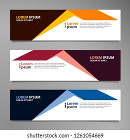 Vector abstract banner design modern .web template