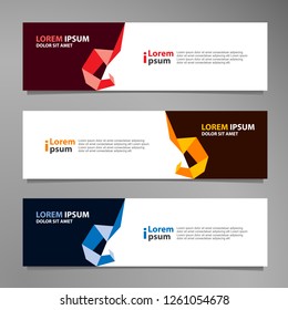 Vector abstract banner design modern .web template
