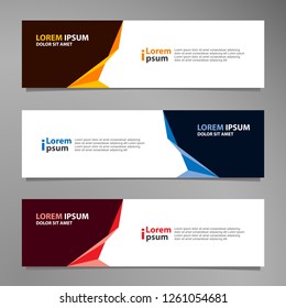 Vector abstract banner design modern .web template