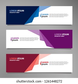 Vector abstract banner design modern .web template