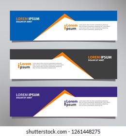 Vector abstract banner design modern .web template