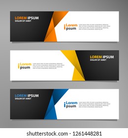 Vector abstract banner design modern .web template